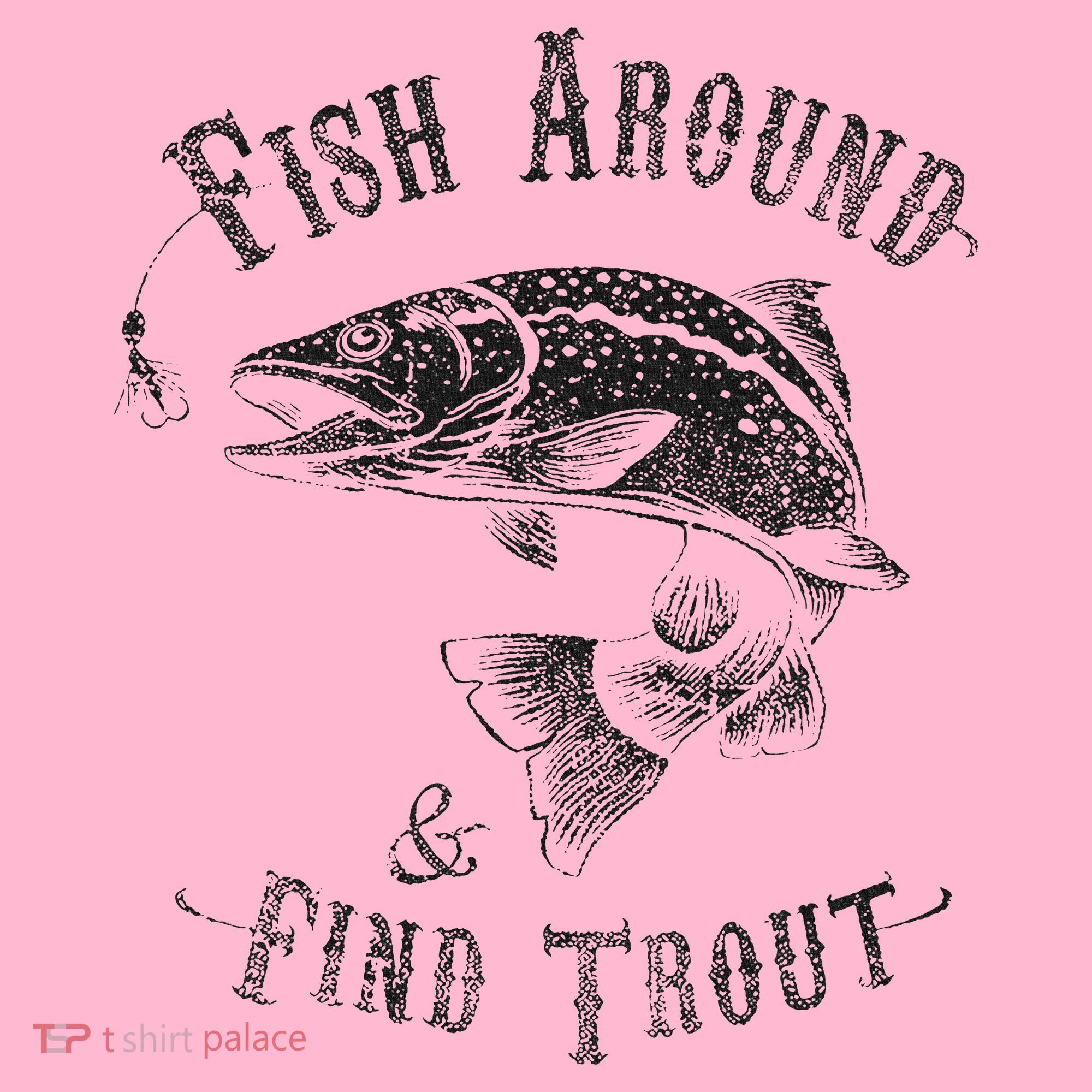 Funny Fishing Fish Around Find Trout Coaster