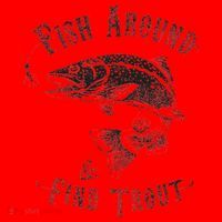 Funny Fishing Fish Around Find Trout Santa Hat thumb 1