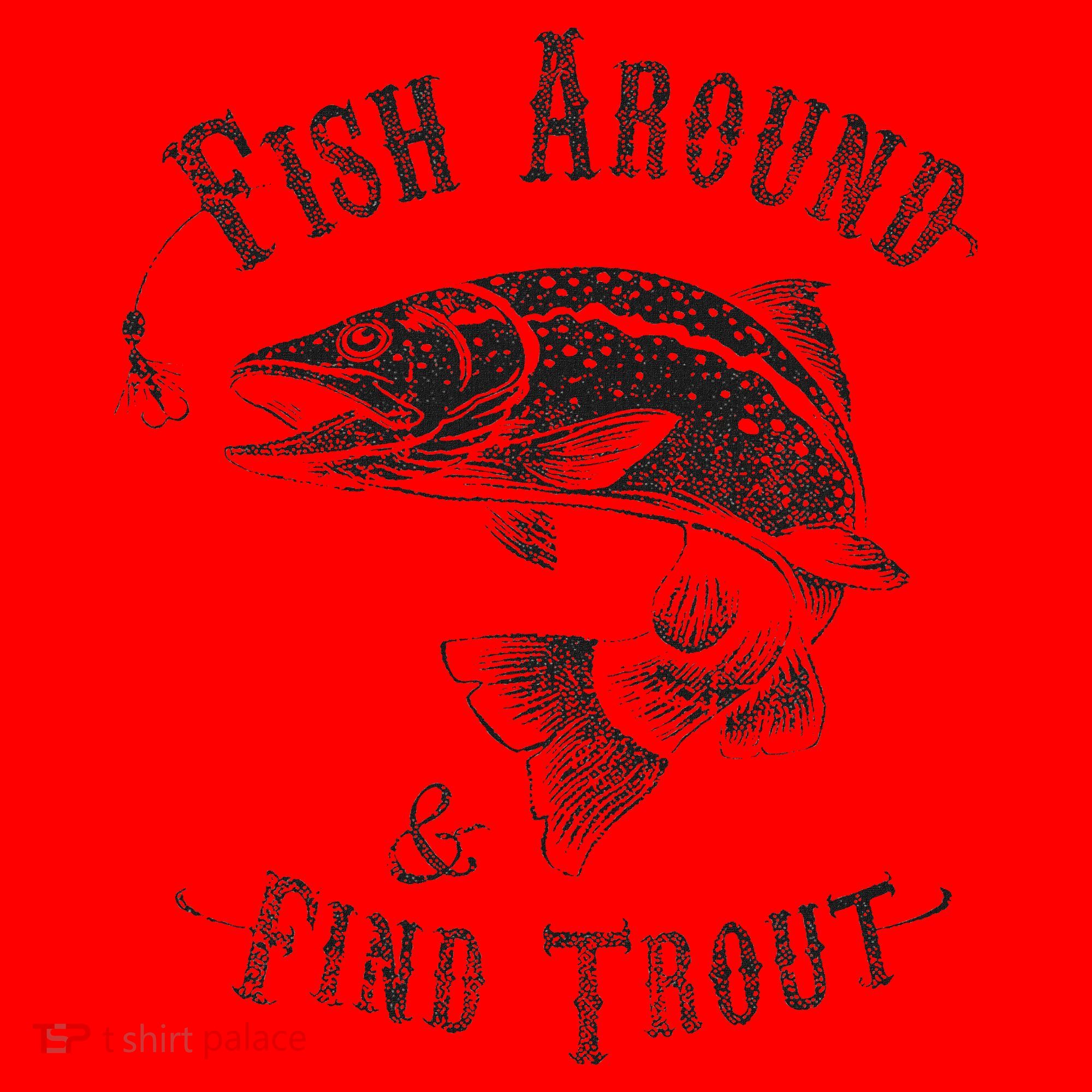 Funny Fishing Fish Around Find Trout Santa Hat