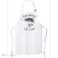 Funny Fishing Fish Around Find Trout Apron thumb 0