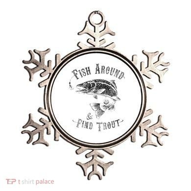 Funny Fishing Fish Around Find Trout Ornament