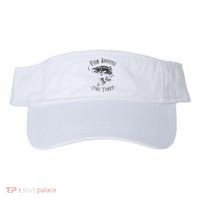 Funny Fishing Fish Around Find Trout Visor thumb 0
