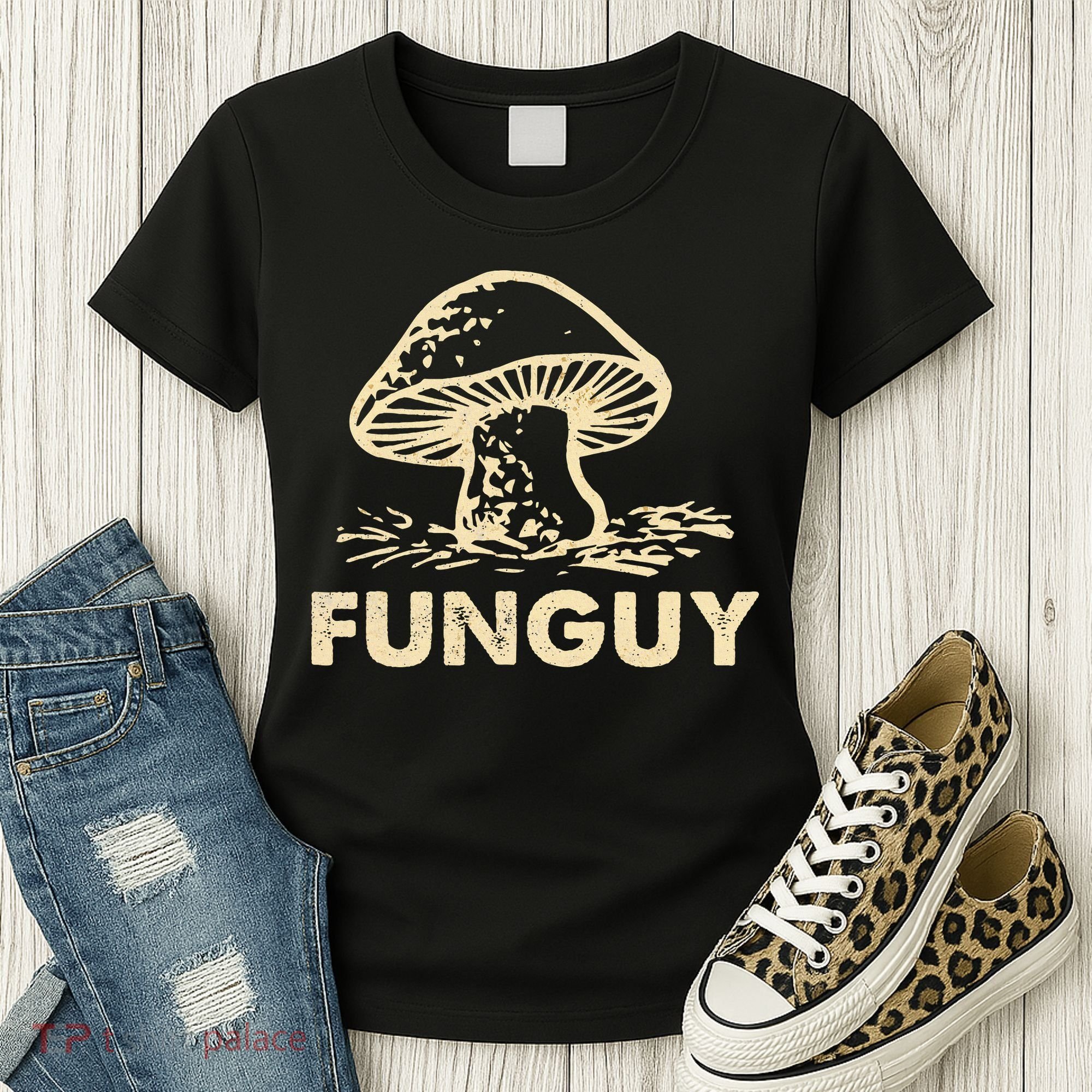 Funny Funguy Fungi Mushroom For Dad Women's T-Shirt