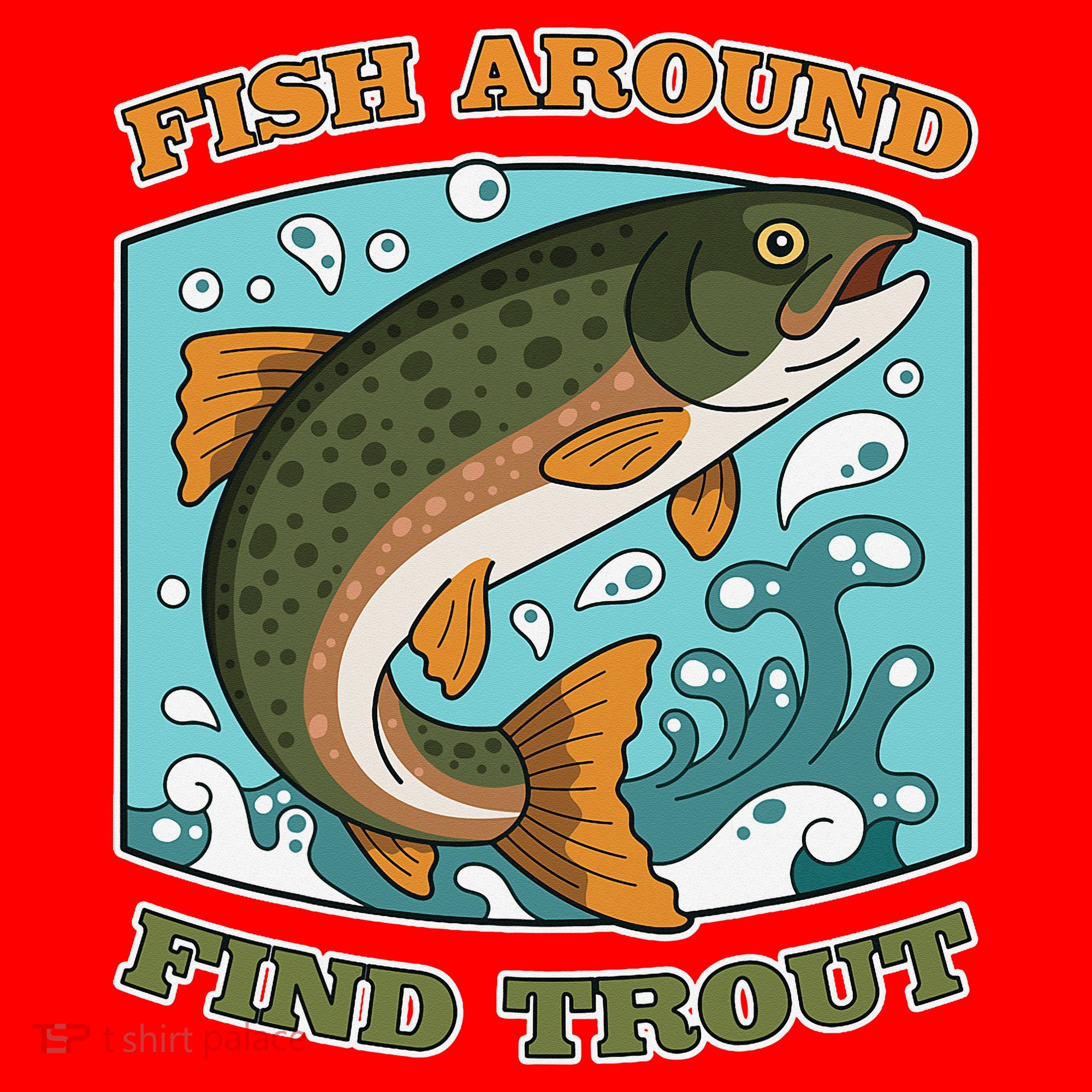 Funny Fishing Fish Around Find Trout Cast Your Line And Santa Hat