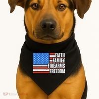 Faith Family Firearms Freedom USA-Made Doggie Bandana thumb 1