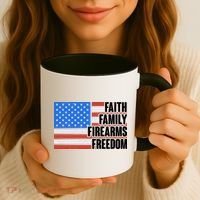 Faith Family Firearms Freedom Coffee Mug thumb 3