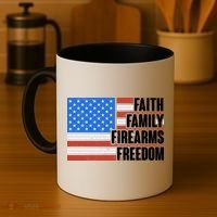 Faith Family Firearms Freedom Coffee Mug thumb 4