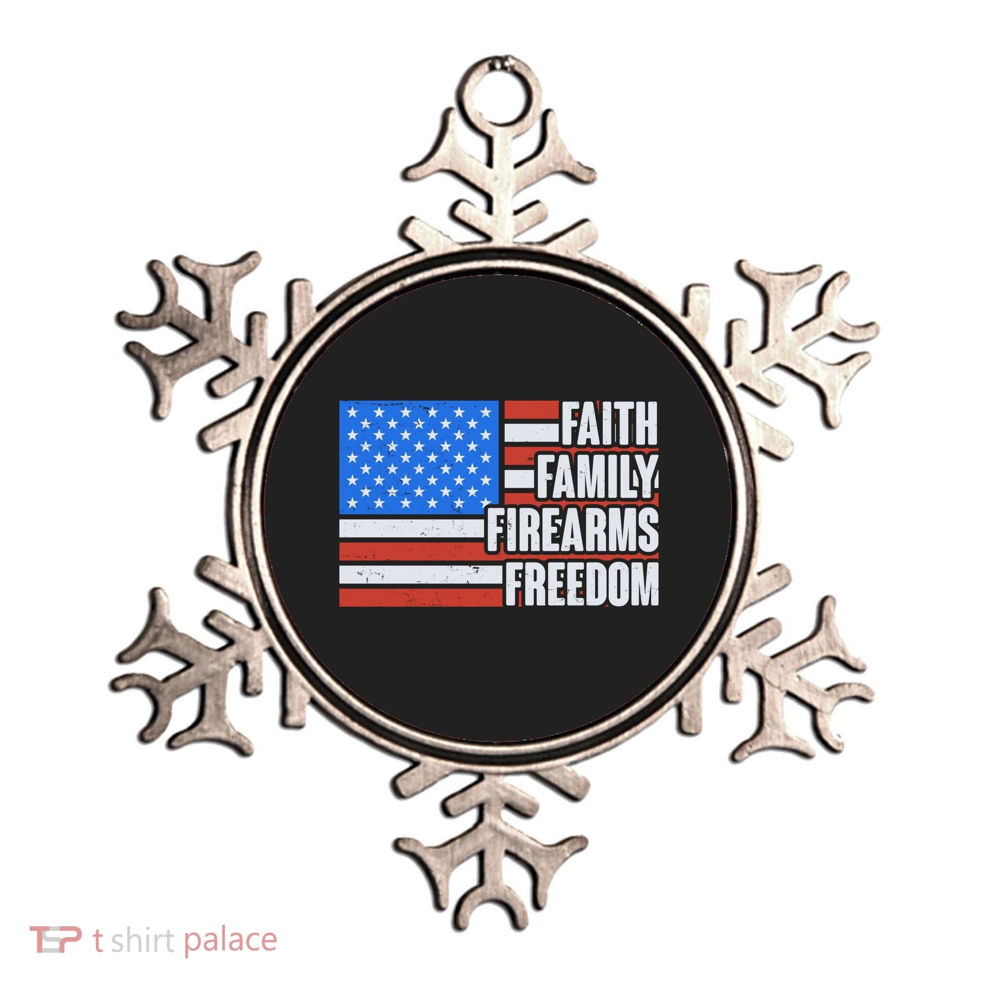 Faith Family Firearms Freedom Ornament