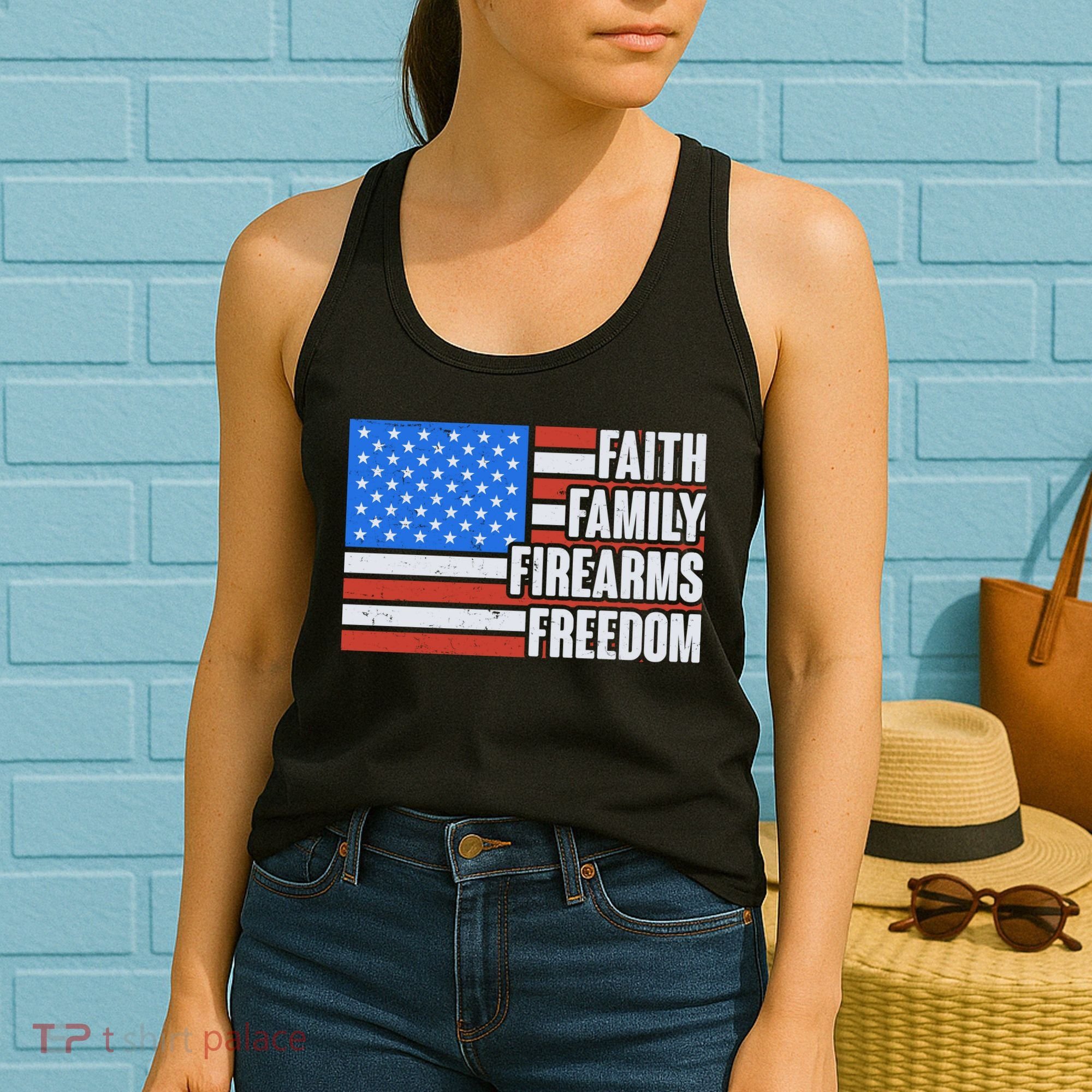 Faith Family Firearms Freedom Women's Tank Top