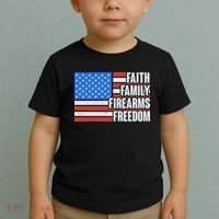 Faith Family Firearms Freedom Toddler T-Shirt thumb 2