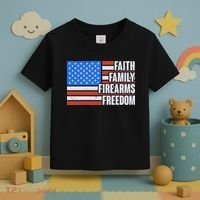 Faith Family Firearms Freedom Toddler T-Shirt thumb 3