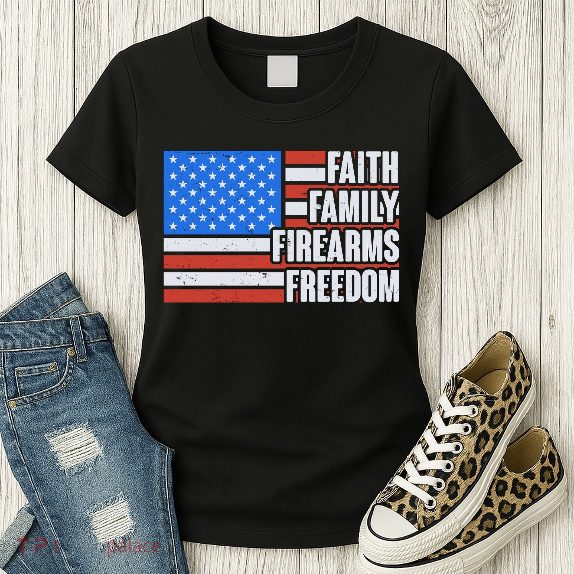 Faith Family Firearms Freedom Women's T-Shirt