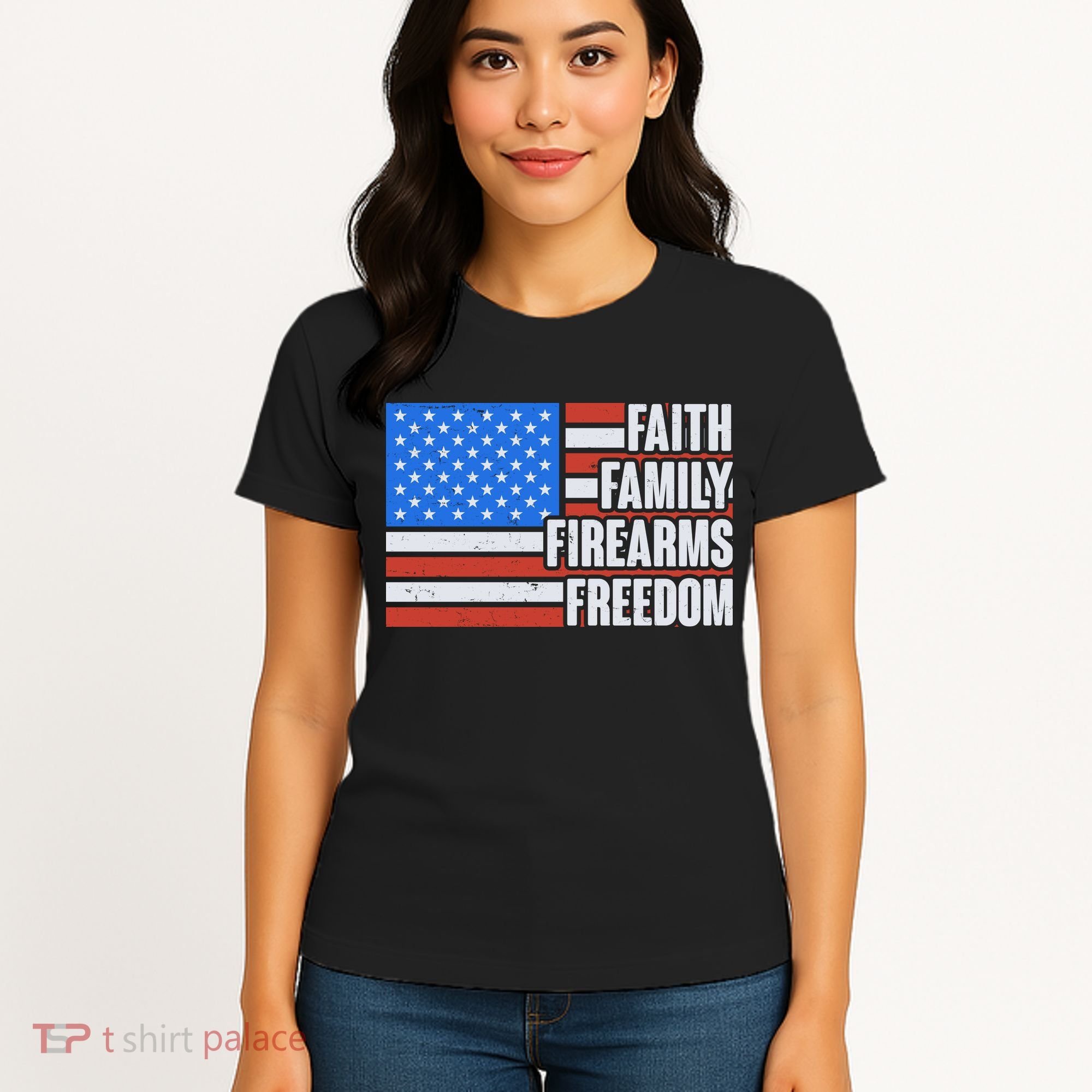 Faith Family Firearms Freedom Women's T-Shirt