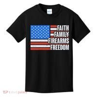 Faith Family Firearms Freedom Kids T-Shirt thumb 0