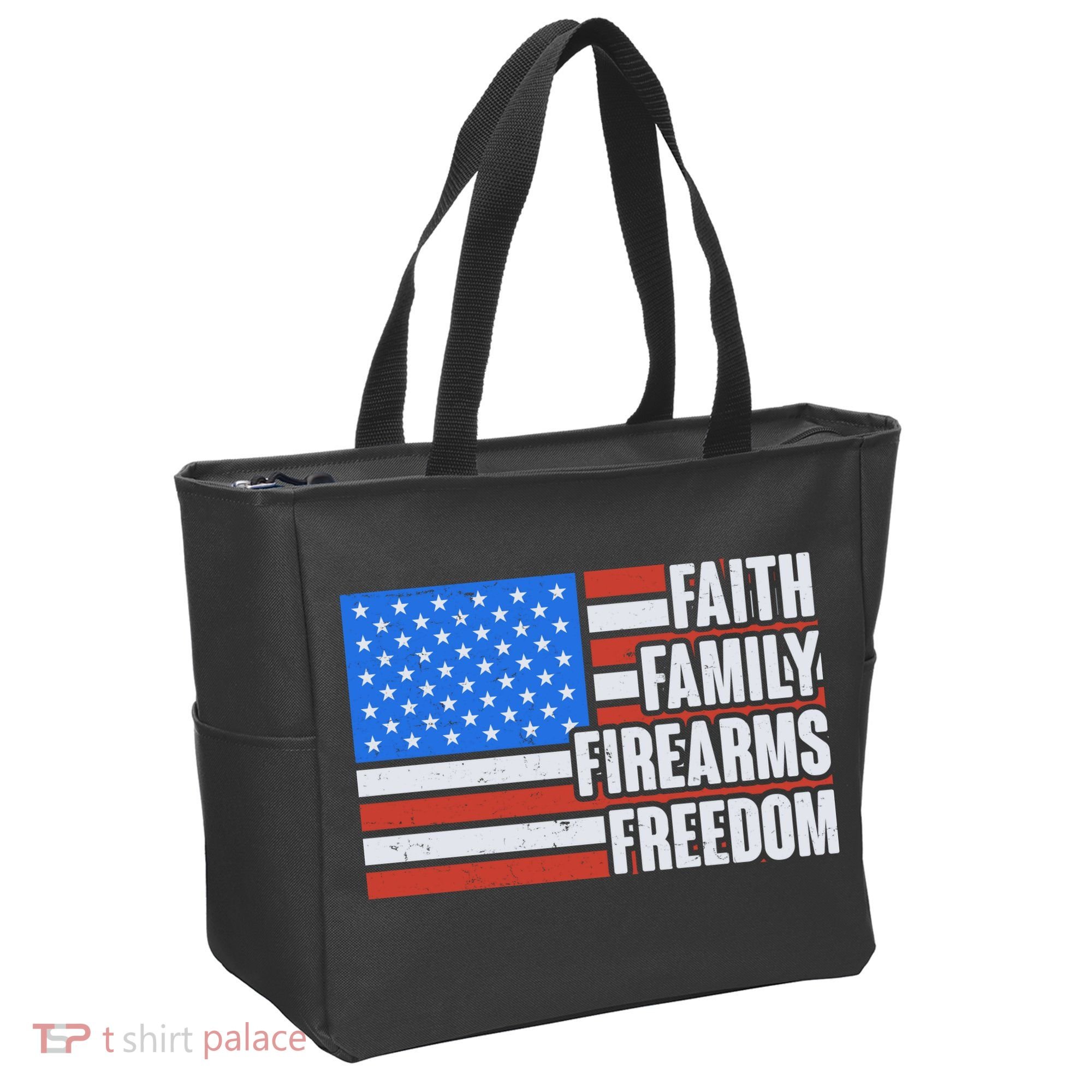 Faith Family Firearms Freedom Tote Bag