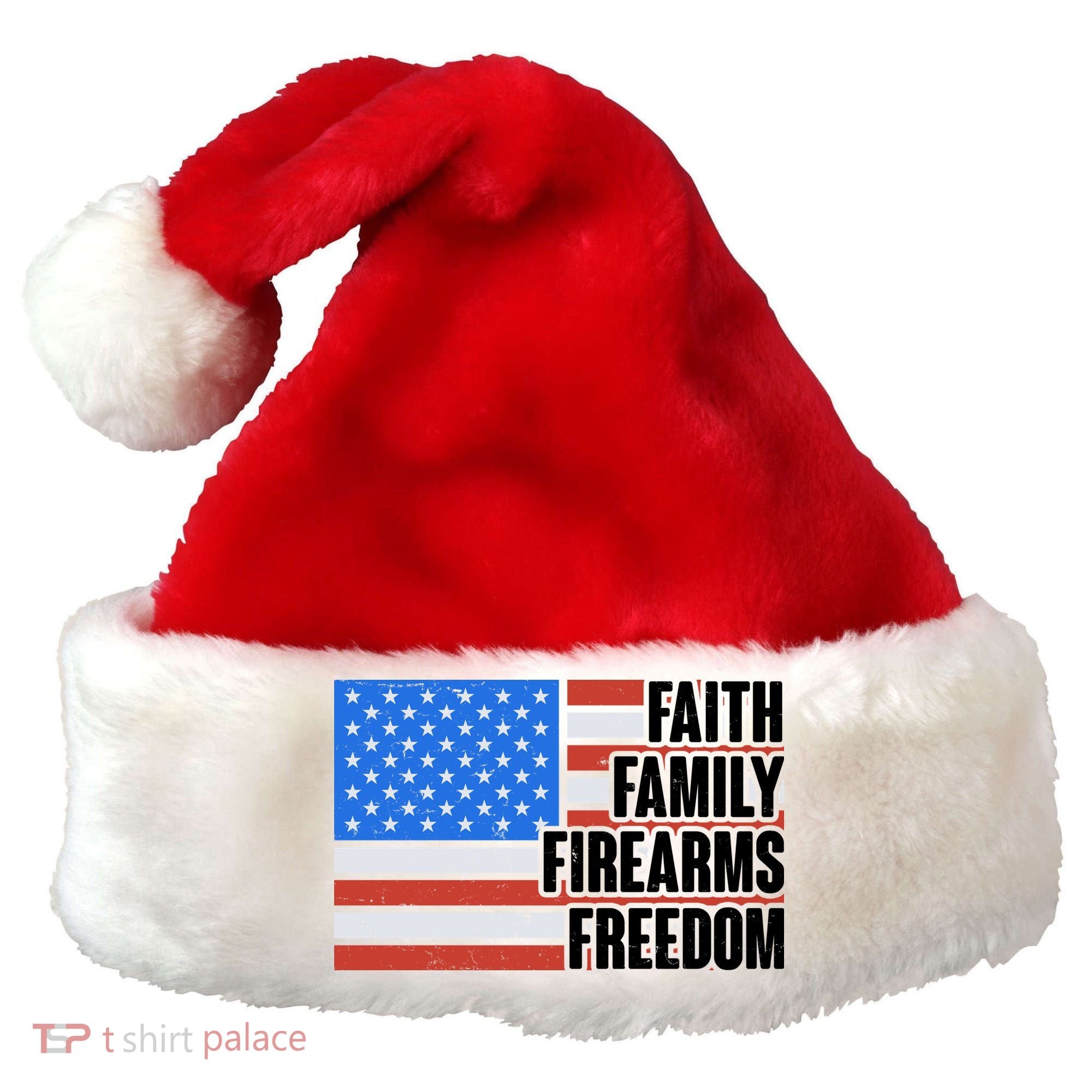 Faith Family Firearms Freedom Santa Hat