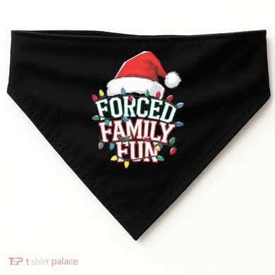 Forced Family Fun Christmas USA-Made Doggie Bandana