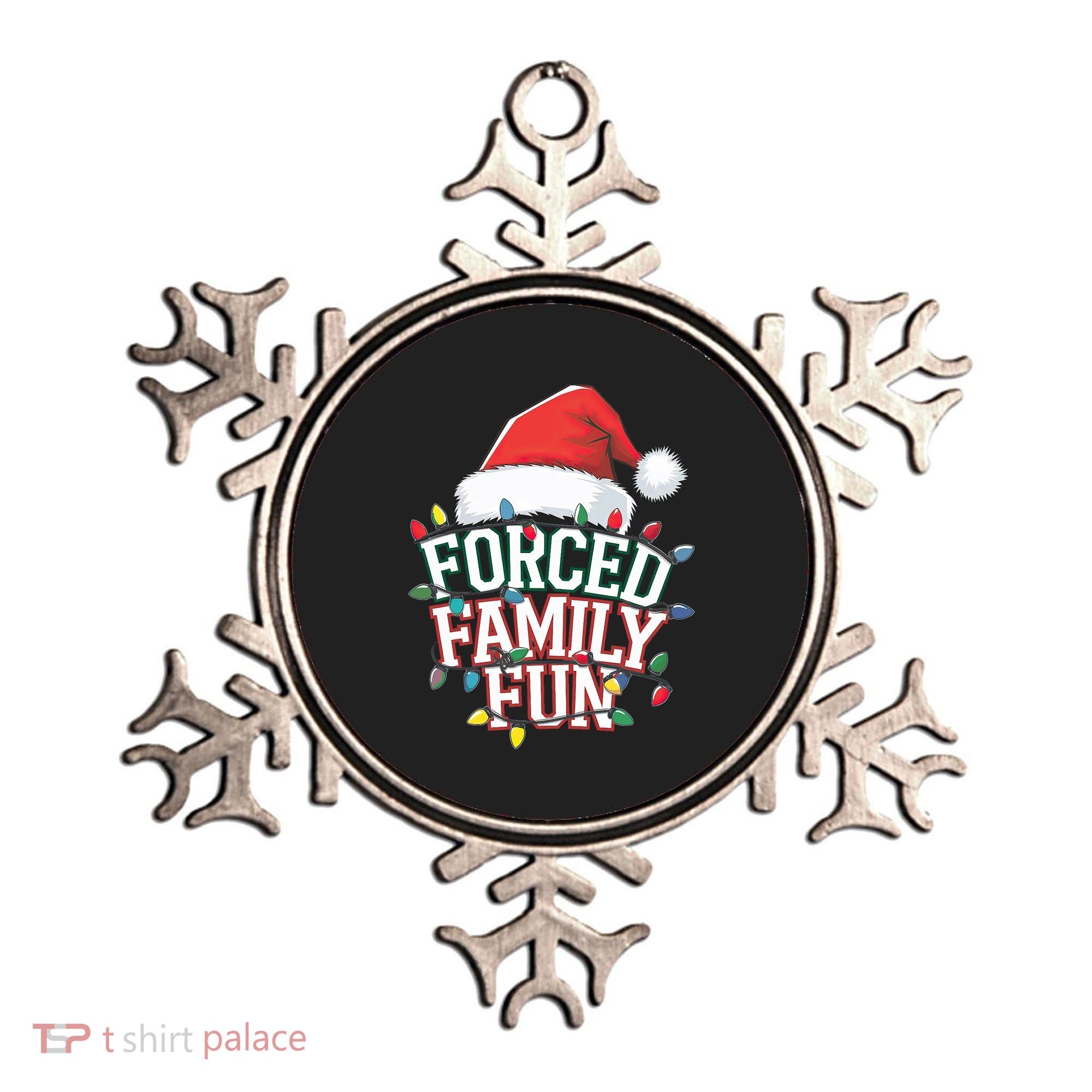 Forced Family Fun Christmas Ornament
