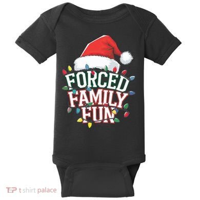Forced Family Fun Christmas Baby Bodysuit