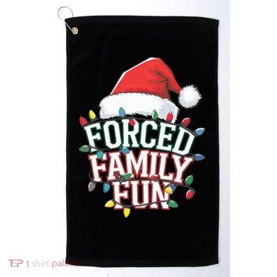 Forced Family Fun Christmas Golf Towel