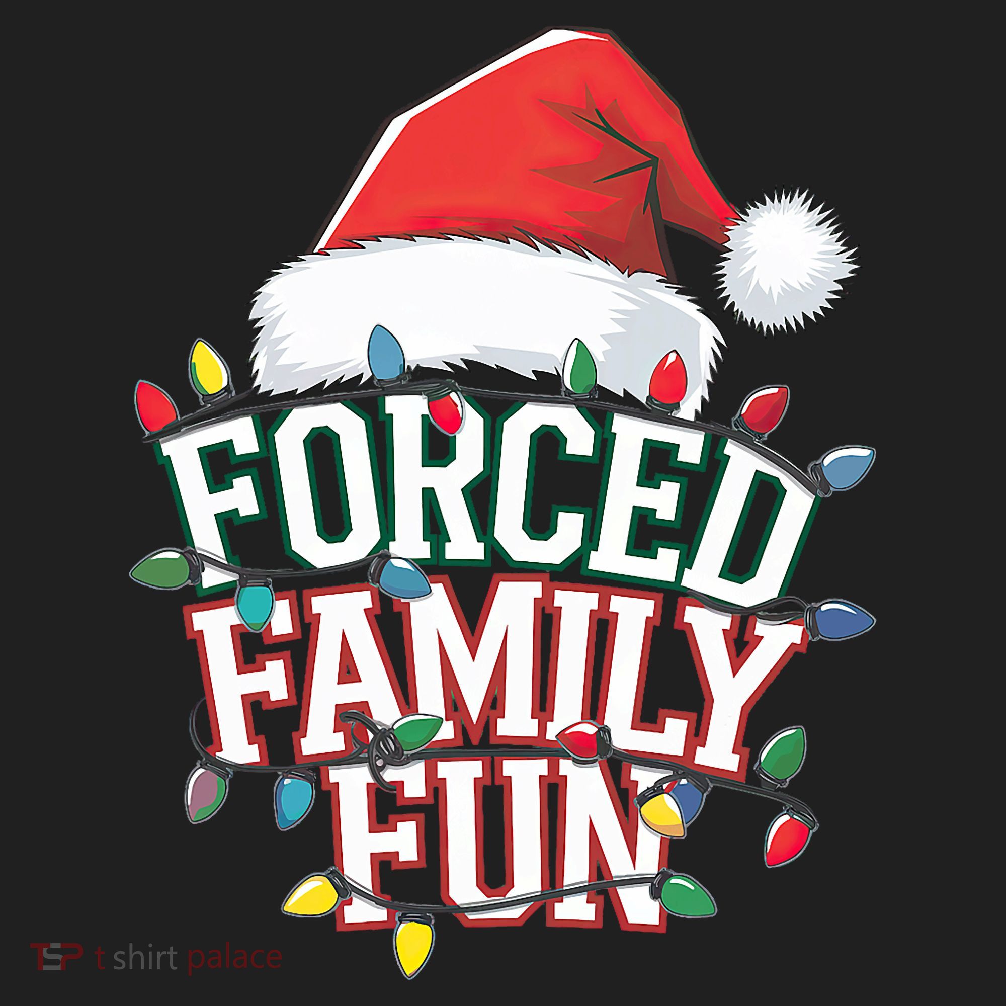 Forced Family Fun Christmas Golf Towel