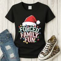Forced Family Fun Christmas Women's T-Shirt thumb 3