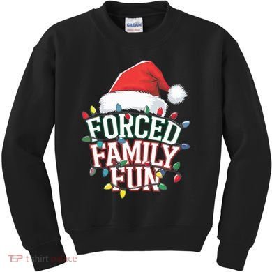Forced Family Fun Christmas Kids Sweatshirt