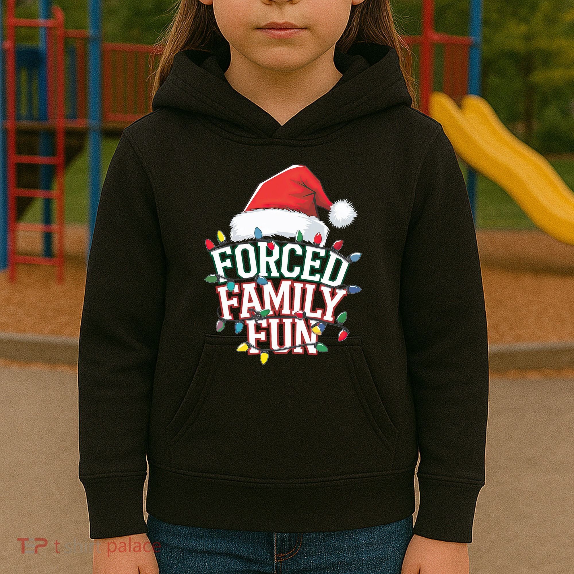 Forced Family Fun Christmas Kids Hoodie