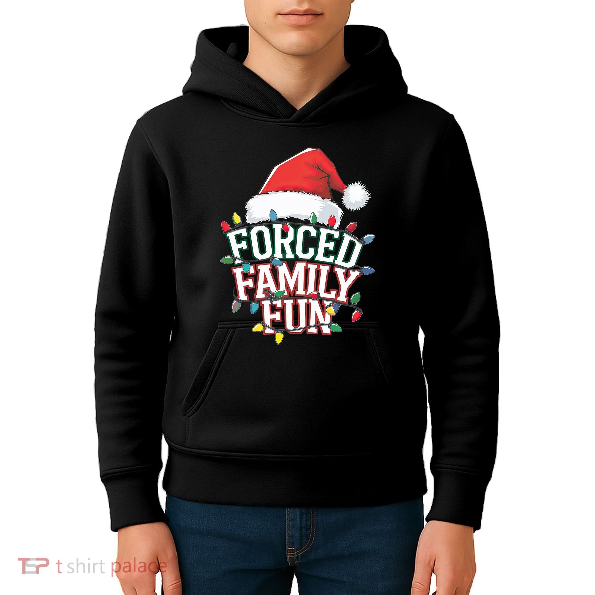 Forced Family Fun Christmas Kids Hoodie