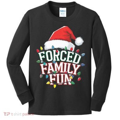 Forced Family Fun Christmas Kids Long Sleeve Shirt
