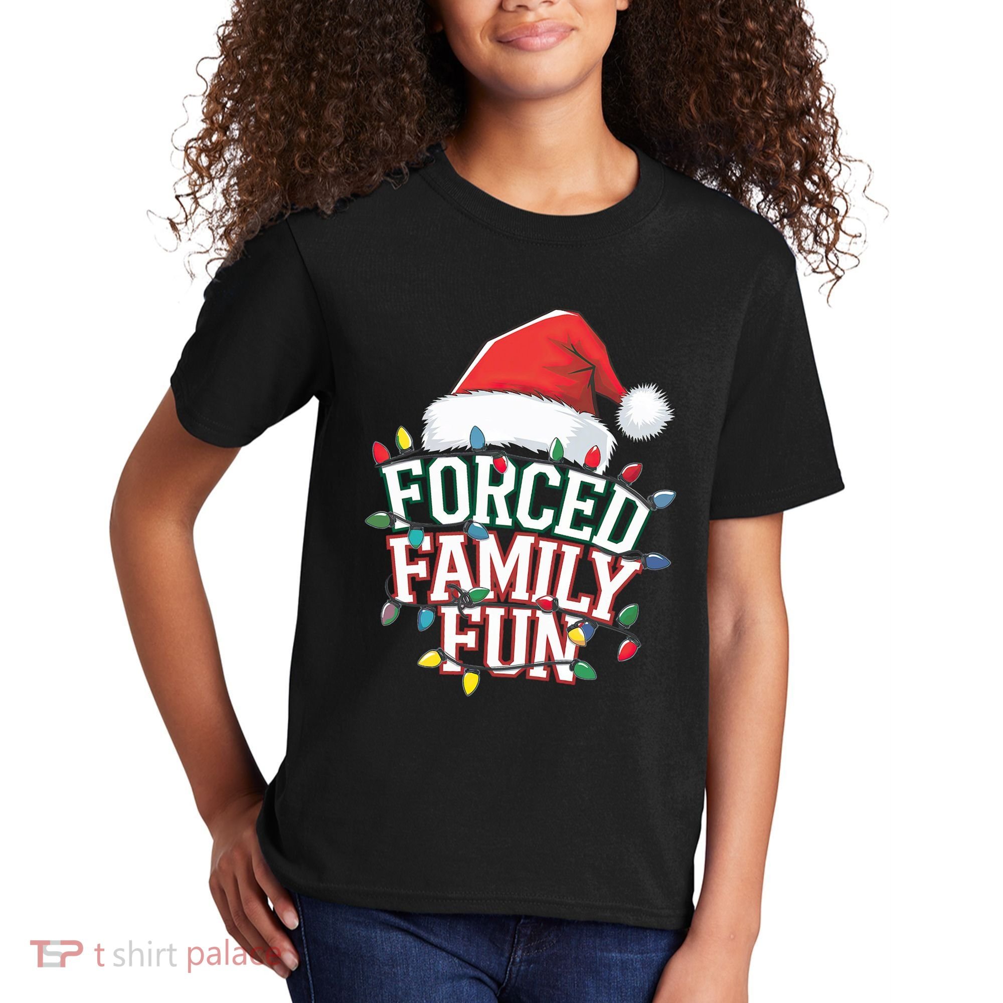 Forced Family Fun Christmas Kids T-Shirt