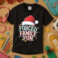 Forced Family Fun Christmas Kids T-Shirt thumb 3
