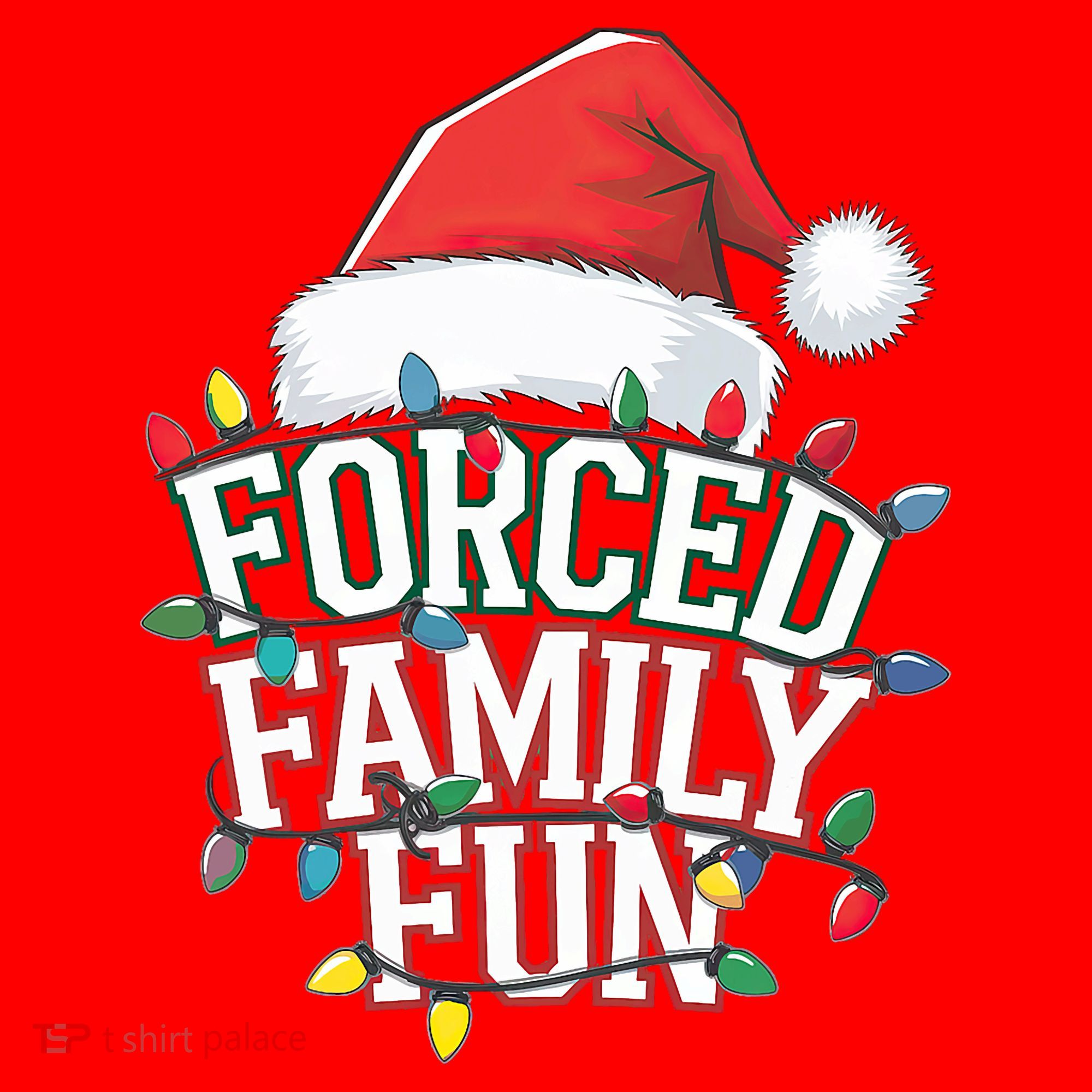 Forced Family Fun Christmas Santa Hat