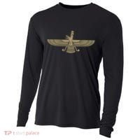 Farvahar Faravahar Farohar Iranian Persian Zoroastrianism Cooling Performance Long Sleeve Crew thumb 0