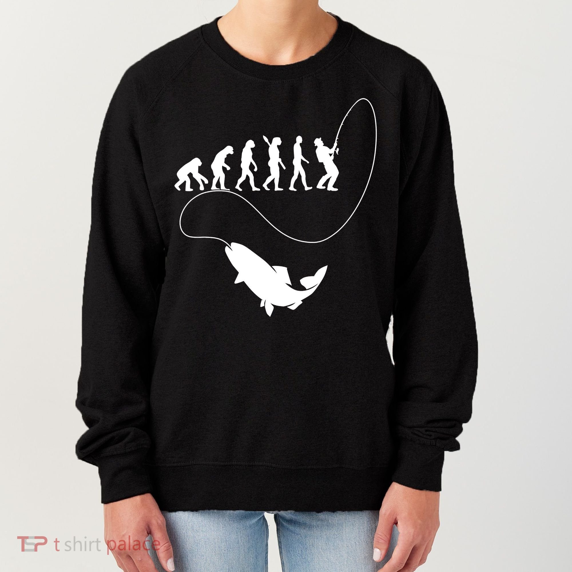 Funny Fisherman Fishing Evolution Women's Sweatshirt