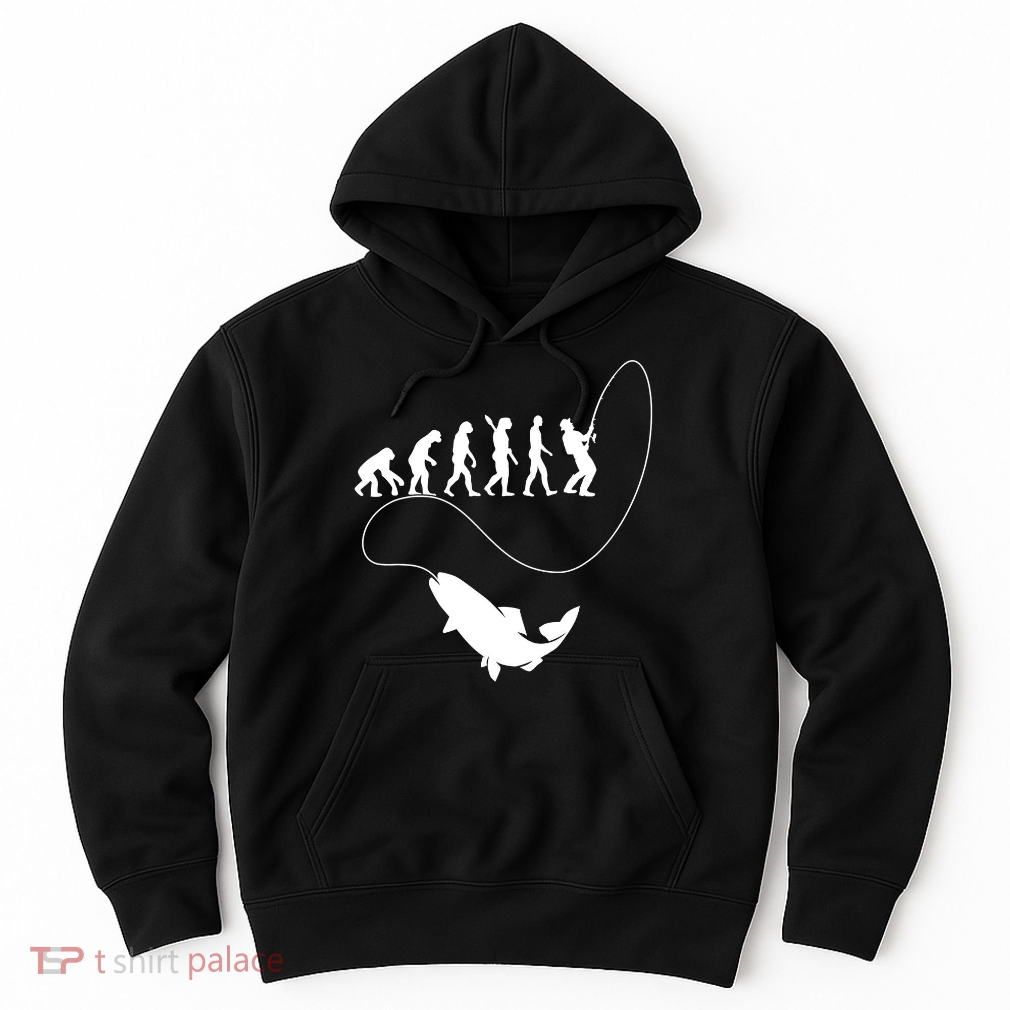 Funny Fisherman Fishing Evolution Hoodie