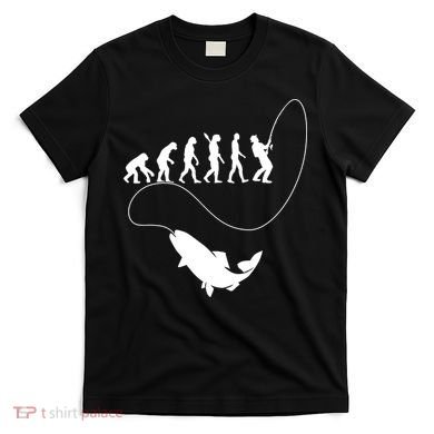 Funny Fisherman Fishing Evolution T-Shirt