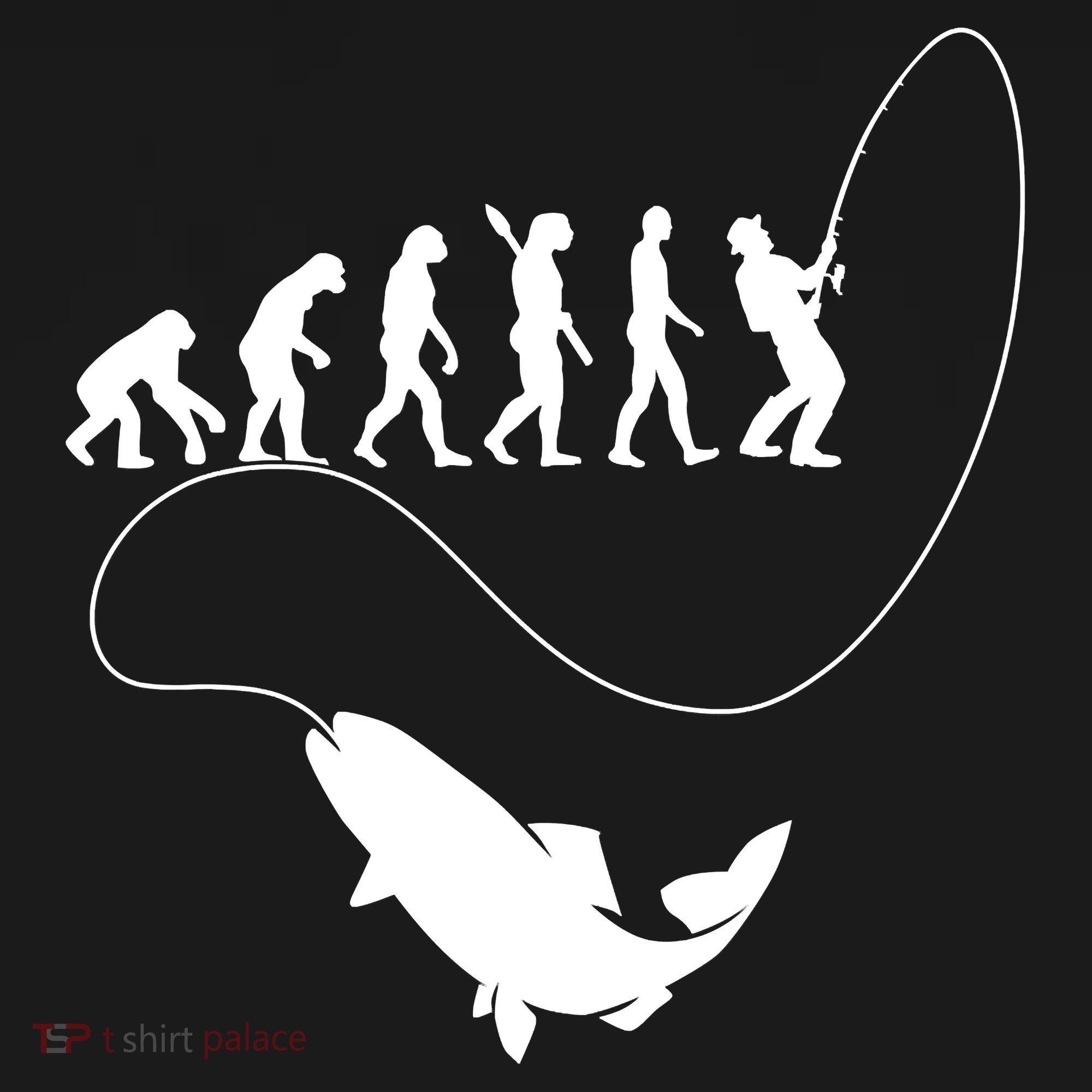 Funny Fisherman Fishing Evolution Backpack