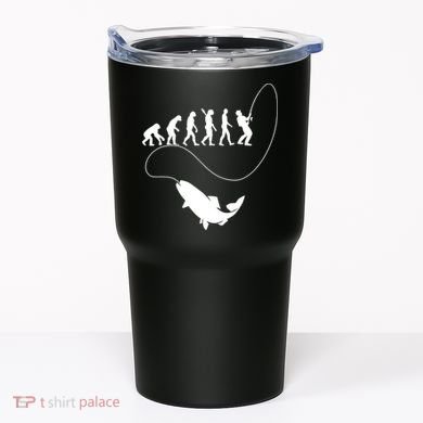 Funny Fisherman Fishing Evolution Tumbler