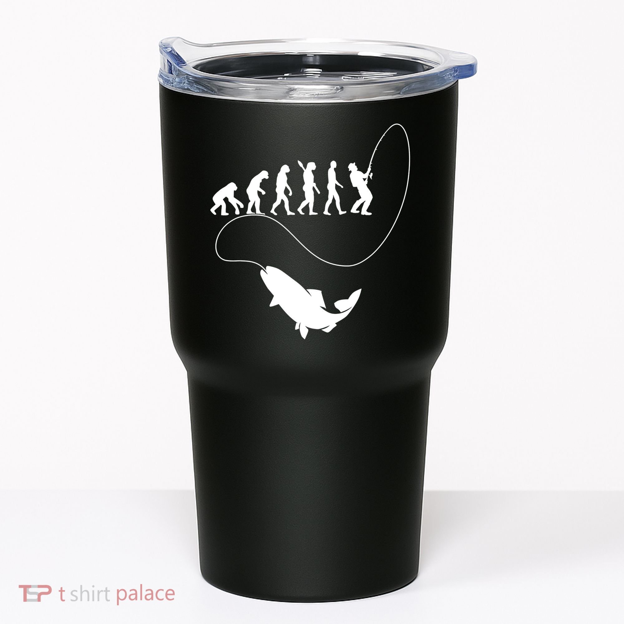 Funny Fisherman Fishing Evolution Tumbler