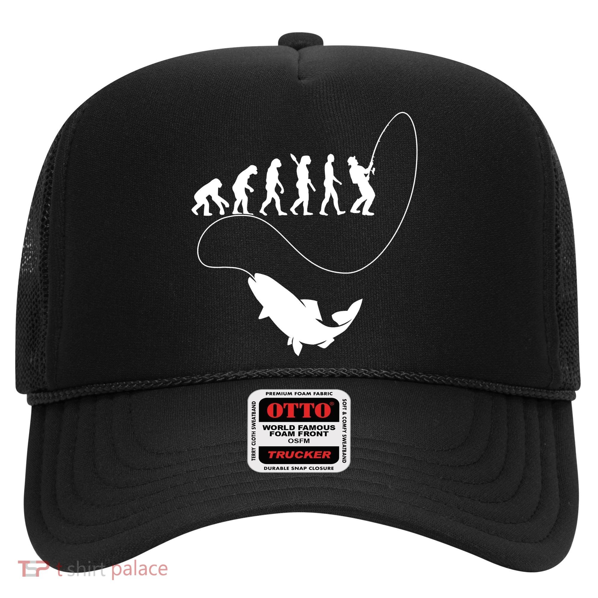 Funny Fisherman Fishing Evolution Hat