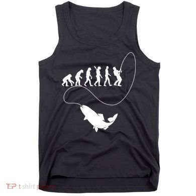 Funny Fisherman Fishing Evolution Tank Top
