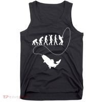 Funny Fisherman Fishing Evolution Tank Top thumb 0