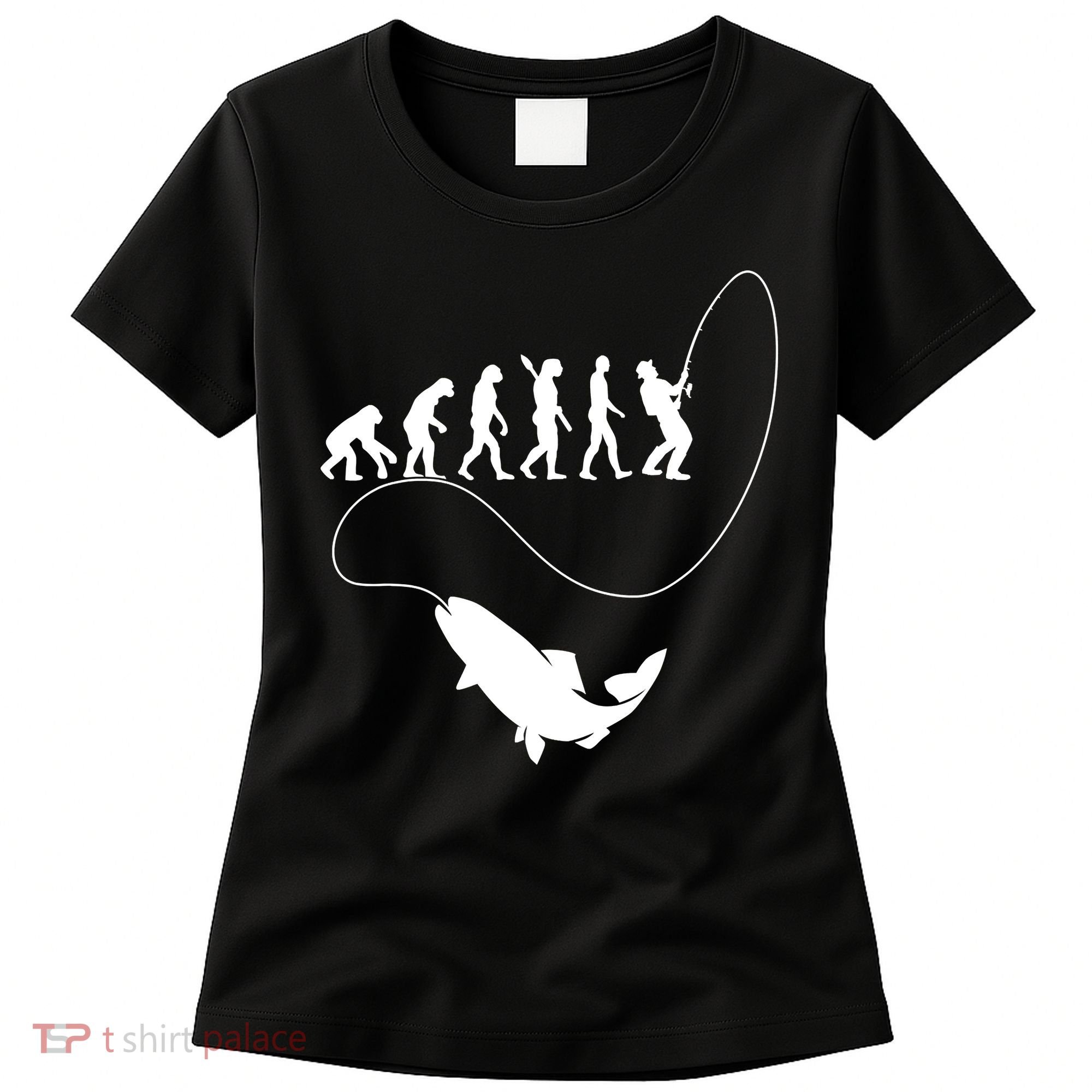 Funny Fisherman Fishing Evolution Women's T-Shirt