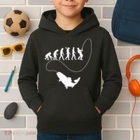 Funny Fisherman Fishing Evolution Kids Hoodie thumb 2