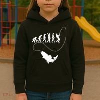 Funny Fisherman Fishing Evolution Kids Hoodie thumb 3