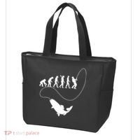 Funny Fisherman Fishing Evolution Tote Bag thumb 3