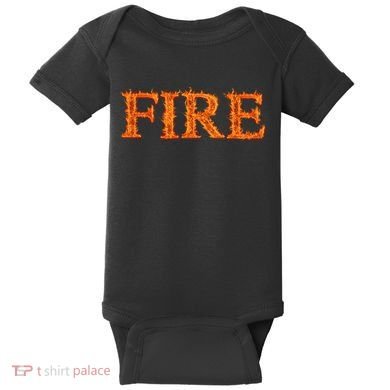 Fire Flame Baby Bodysuit