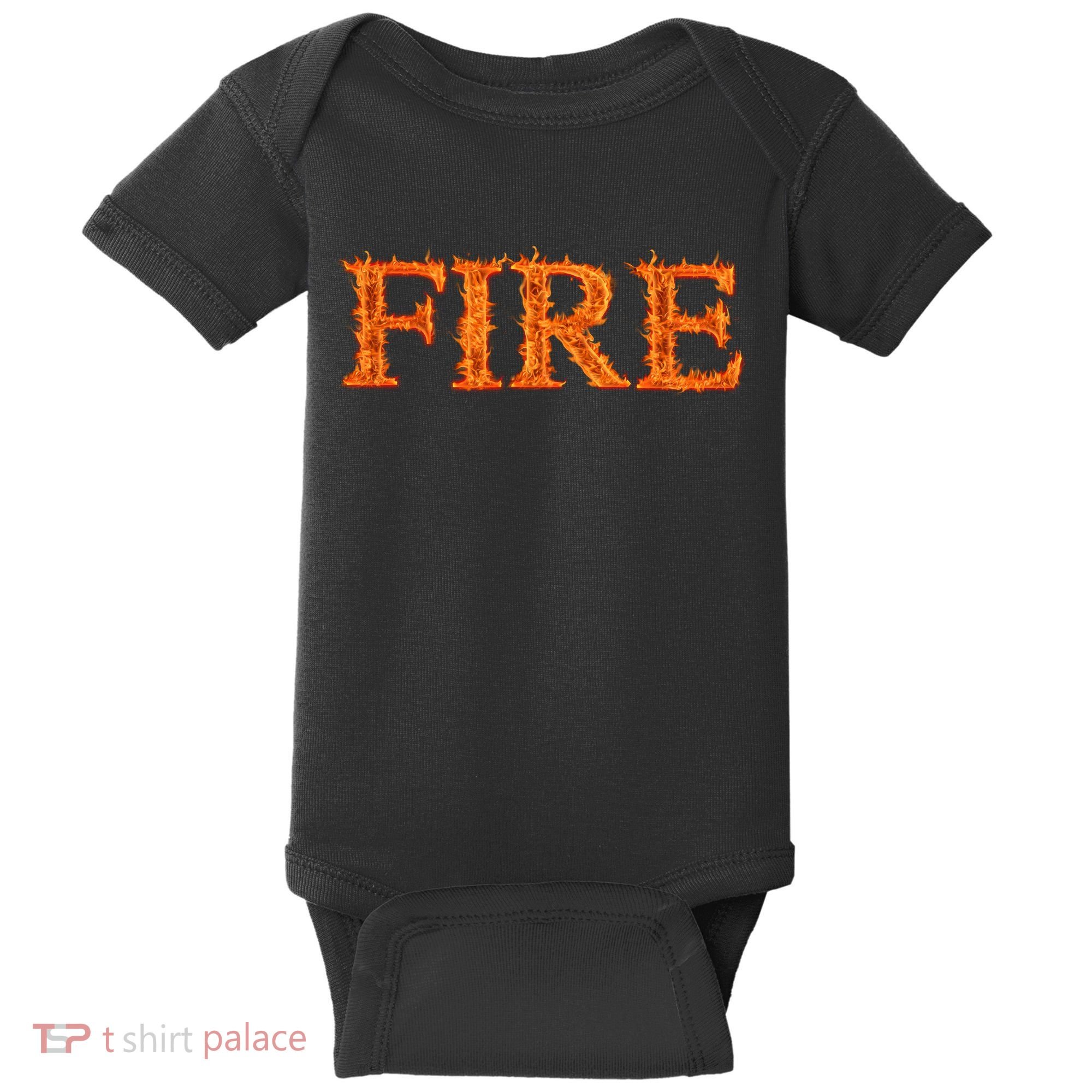 Fire Flame Baby Bodysuit