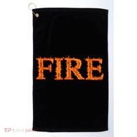 Fire Flame Golf Towel thumb 0